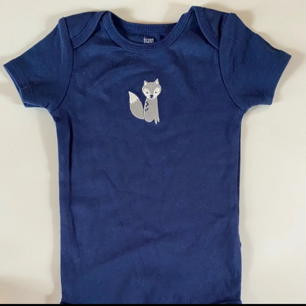 Carters Boys 3 Pack Long Sleeve Bodysuits - Moose, Fox, Wolf